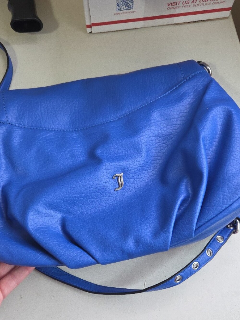 Juicy Couture Blue Leather Crossbody Bag - Picture 8 of 8